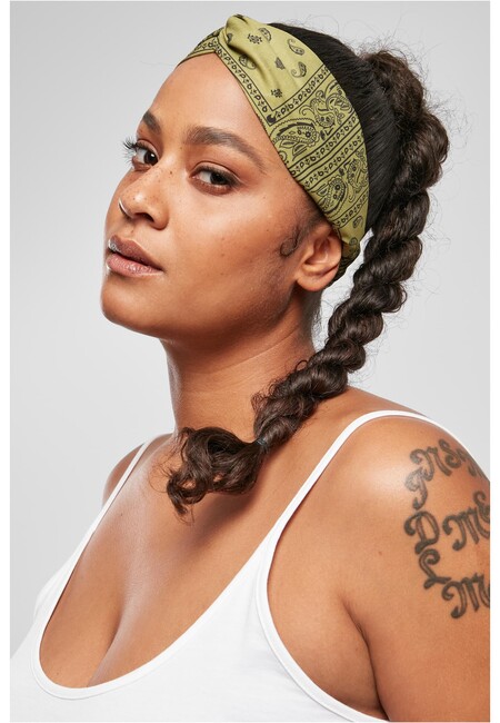 Hop Gangstagroup.com 2-Pack Headband lilac/olive Urban - - Fashion Bandana Online Hip Print Classics Store