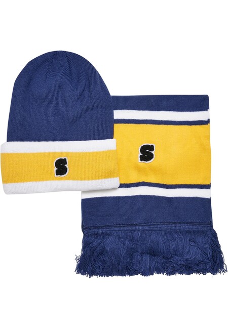 Gangstagroup.com Hop Beanie Team spaceblue/ Scarf - Online Fashion Hip Urban and Package Store californiayellow/wht College - Classics
