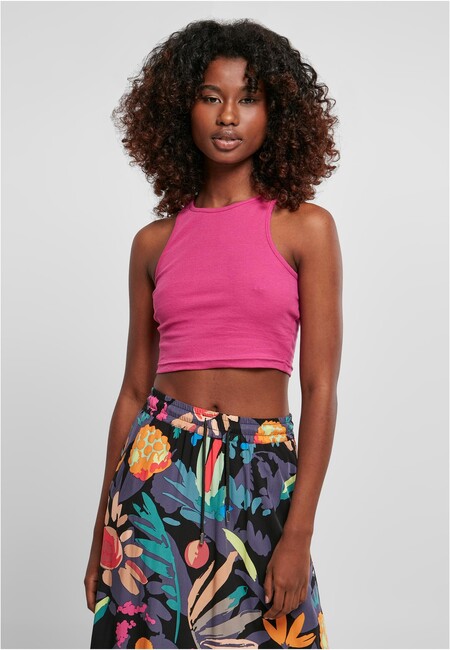 Online Top Rib Cropped Hip Ladies Store Hop Fashion Gangstagroup.com Urban Classics - - brightviolet