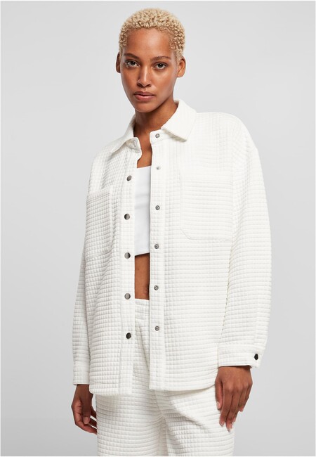 Overshirt - Fashion Store Quilted Gangstagroup.com Hip - Urban Online Sweat Classics Hop white Ladies