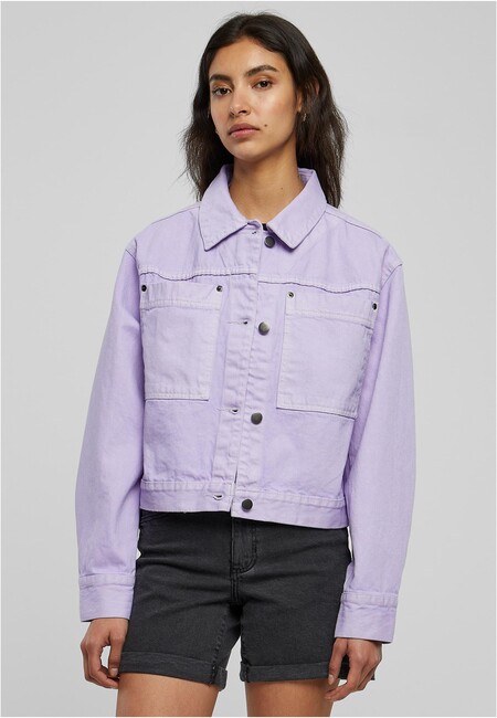 Urban Classics Store Hip - Ladies - Online Boxy lilac Fashion Worker Hop Jacket Gangstagroup.com Short