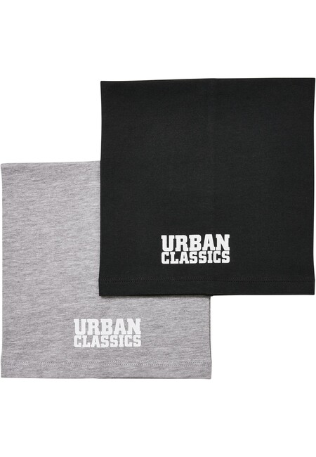 Hip Classics - black/heathergrey Online Gangstagroup.com Logo Tube Hop Fashion Urban 2-Pack Scarf Kids Store -