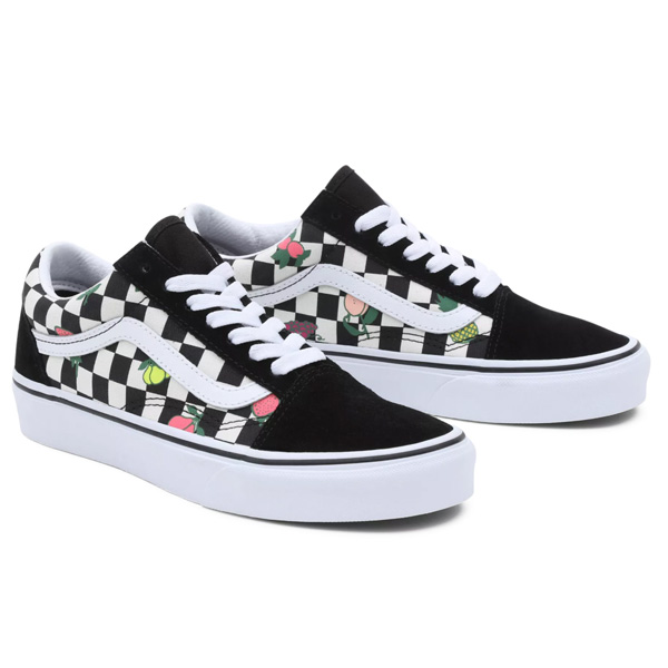Vans Old Skool Rainbow Checkered Shoes - Size 10
